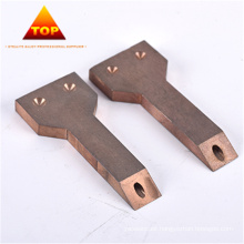 Customize Tungsten Copper Electrodes CuW Alloy Contacts For Resistance Welding